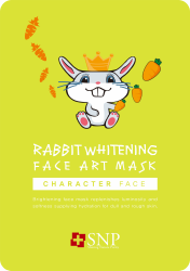 SNP Rabbit Whitening Face Art Mask